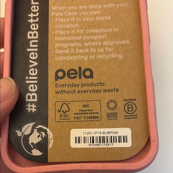 Bubblegum Pink iPhone 16 Eco-Friendly Pink Phone Case - Picture 6 of 7